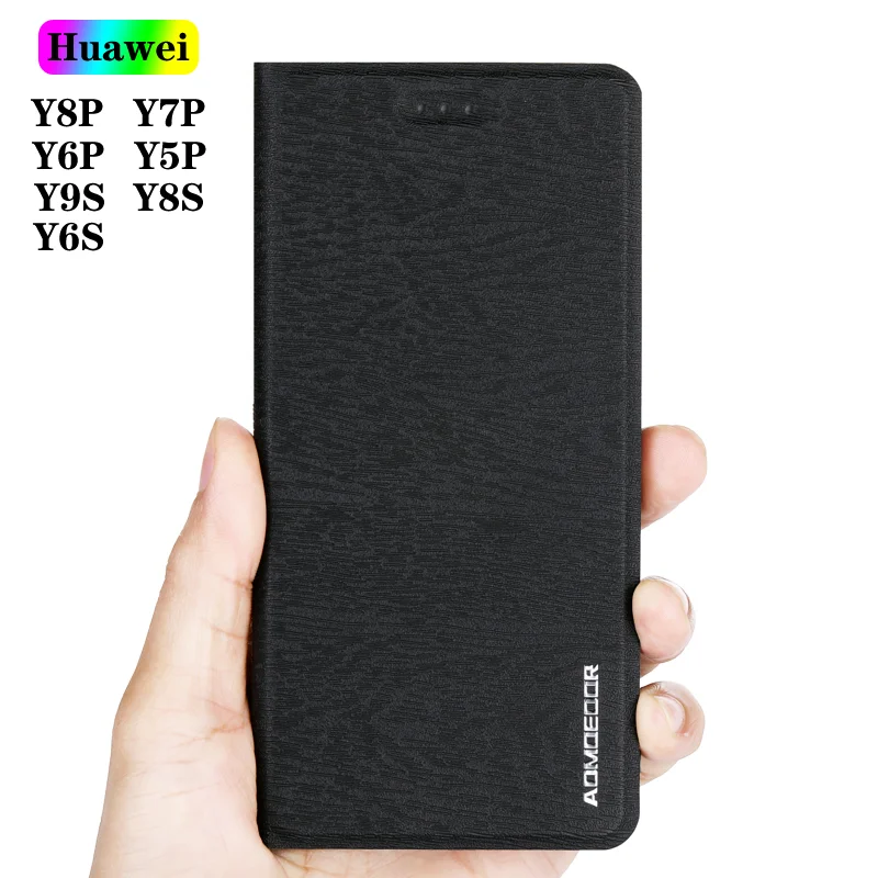 

Leather Flip Case Cover for Huawei Y8P Y7P Y6P Y5P Y6S Y8S Y9S Mobile Phone Flip Wallet Back Covers Cases