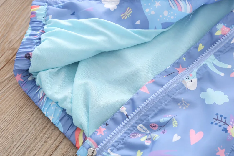 Детская ветровка куртка с капюшоном весенне-осенняя одежда для девочек детская