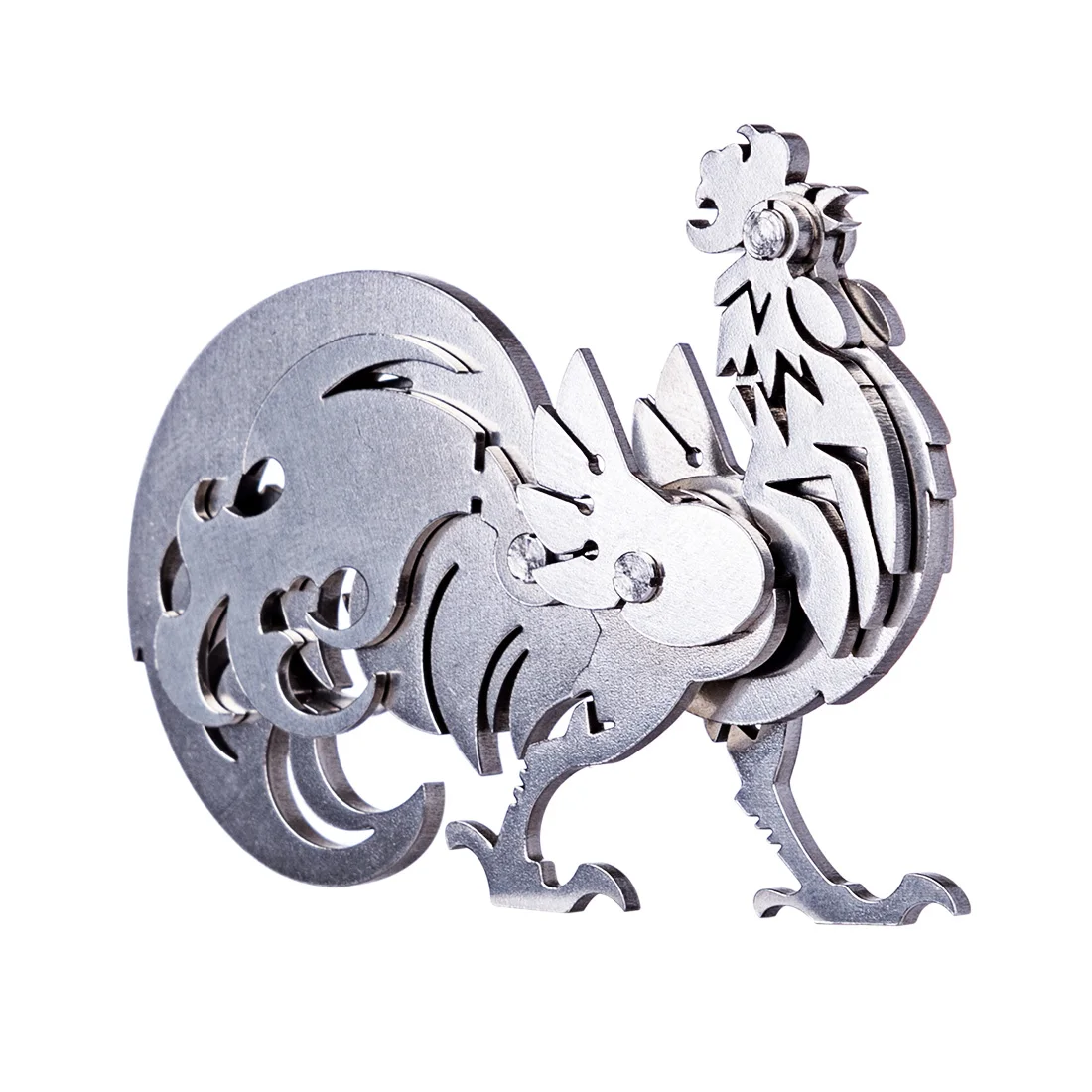Металлический петух 3D сделай сам из нержавеющей стали съемная модель пазл