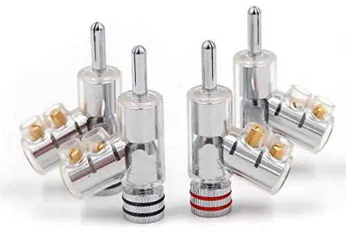 

VB202R Hi-End Rhodium Plated LOCK SPEAKER CABLE BANANA PLUG CONNECTOR