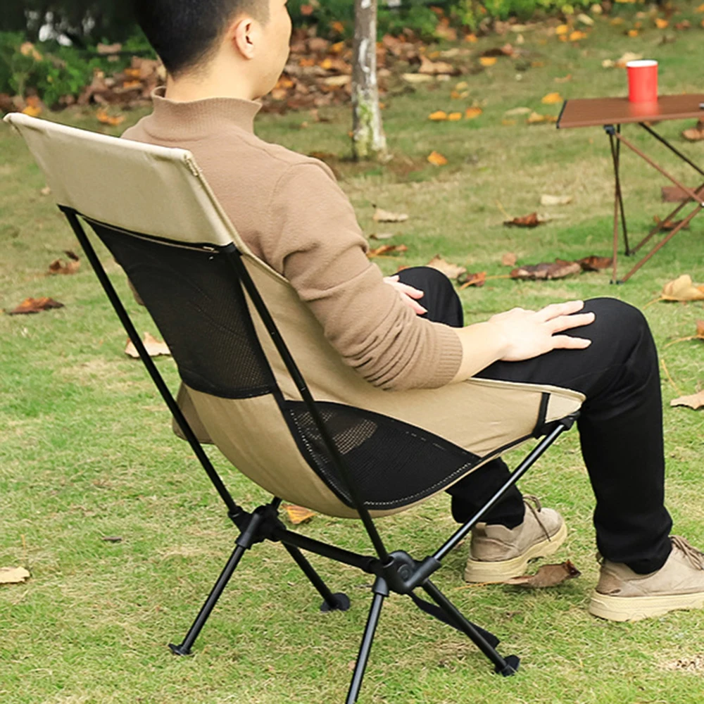 구매 야외 접이식 의자 초경량 휴대용 베어링, 최대 150kg 알루미늄 합금 캠핑 의자 낚시 도구 해변 바베큐 정원
