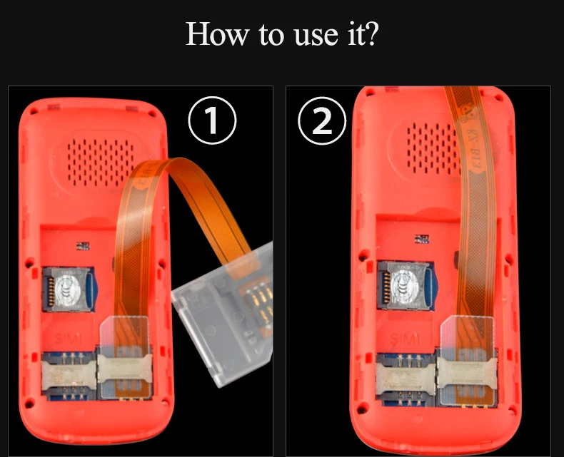 Новый практичный Универсальный гибридный удлинитель для двух Sim-карт адаптер