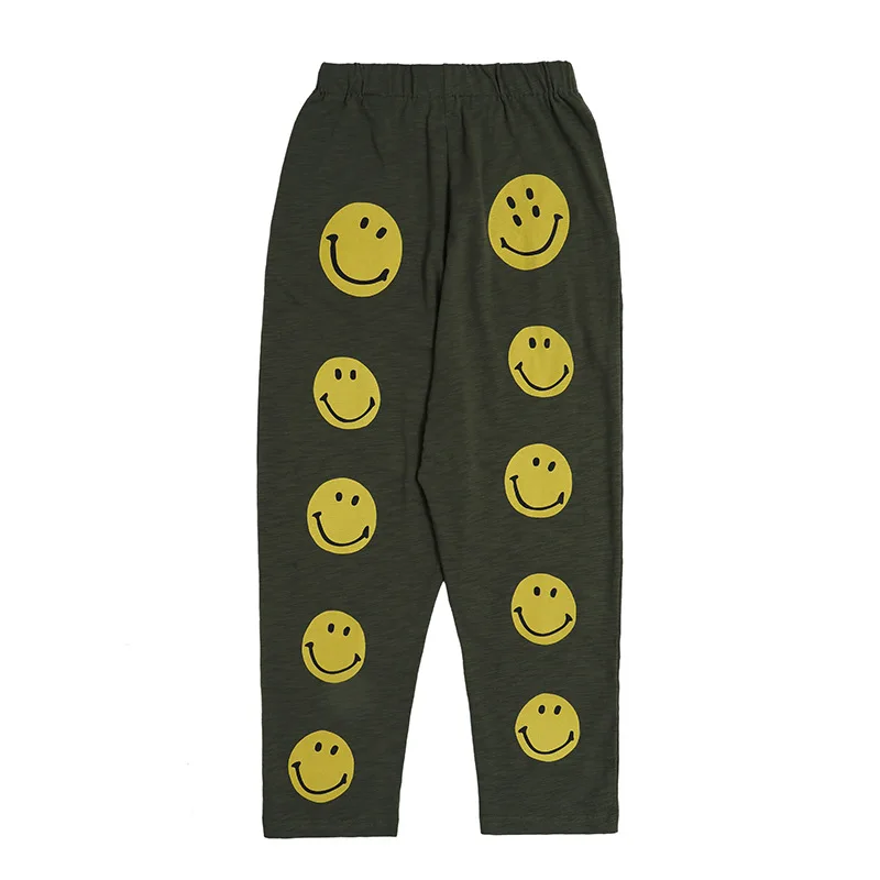 

Spring Autumn Men's Trousers Back with Smile Logo Printed Casual Trousers Male Sports Pants
