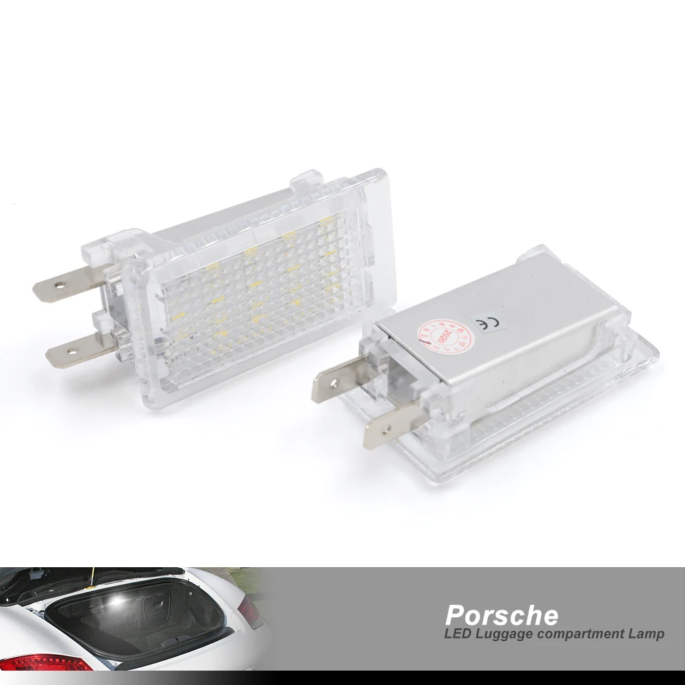 2pcs LED освещение багажника для Porsche 911 Boxster Cayman Carrera Turbo GT GT3 987 996 997 964.