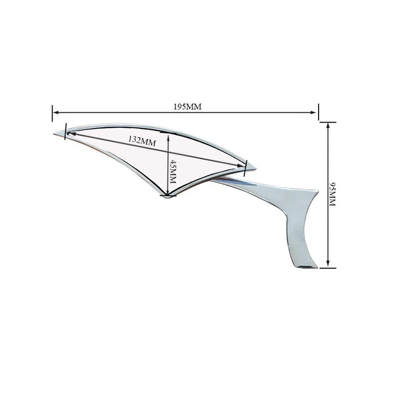 2 шт. универсальные 8 мм 10 нитки для мотоцикла Копье Пользовательские Зеркала Harley