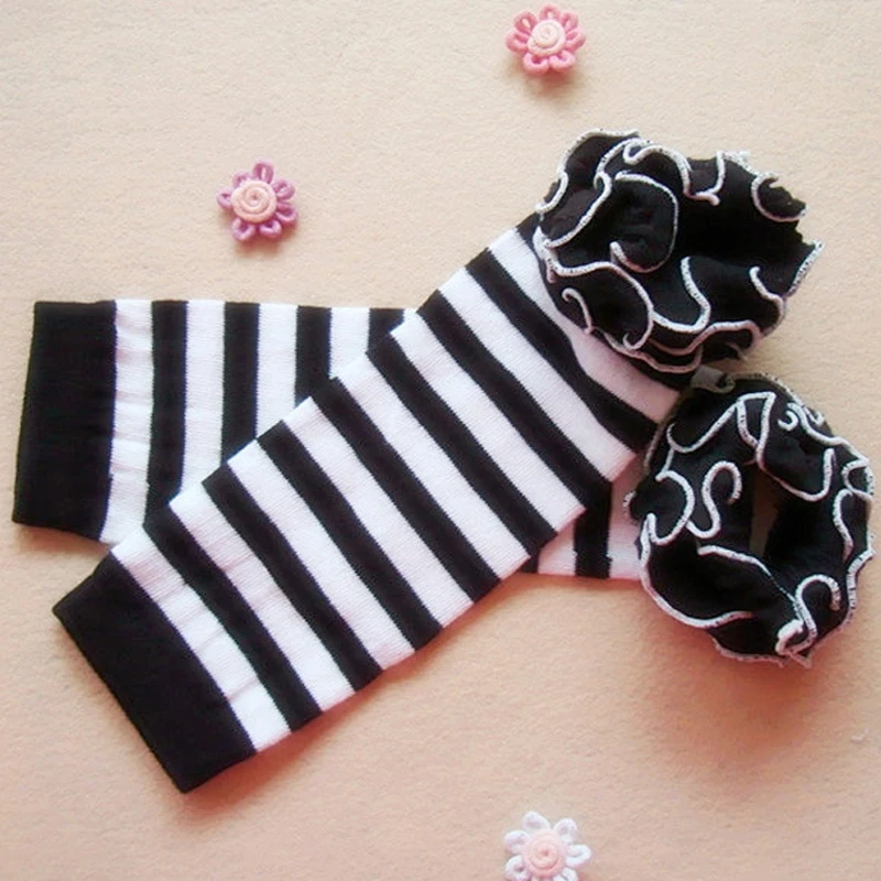 Новинка 2020 детские гетры для маленьких девочек вязаные полосатые теплые носки