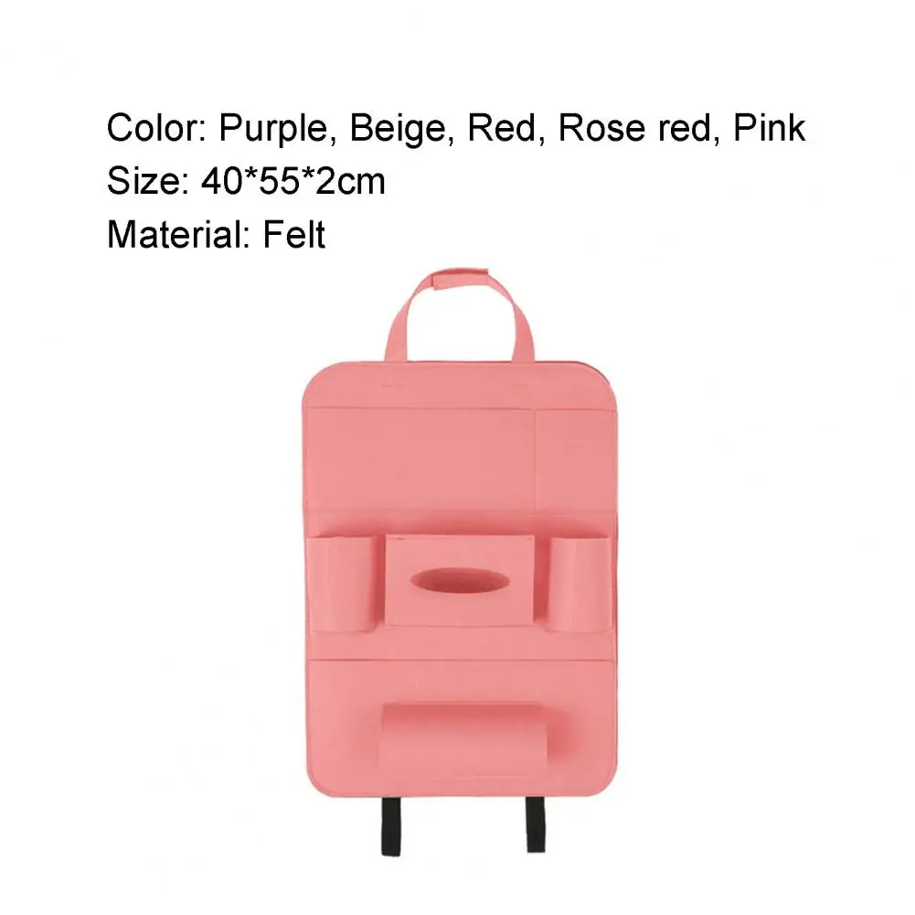 

Universal Car Seat Back Hanging Organizer Felt Multi-Pocket Storage Bag Useful Pockets for Automobiles Accessories