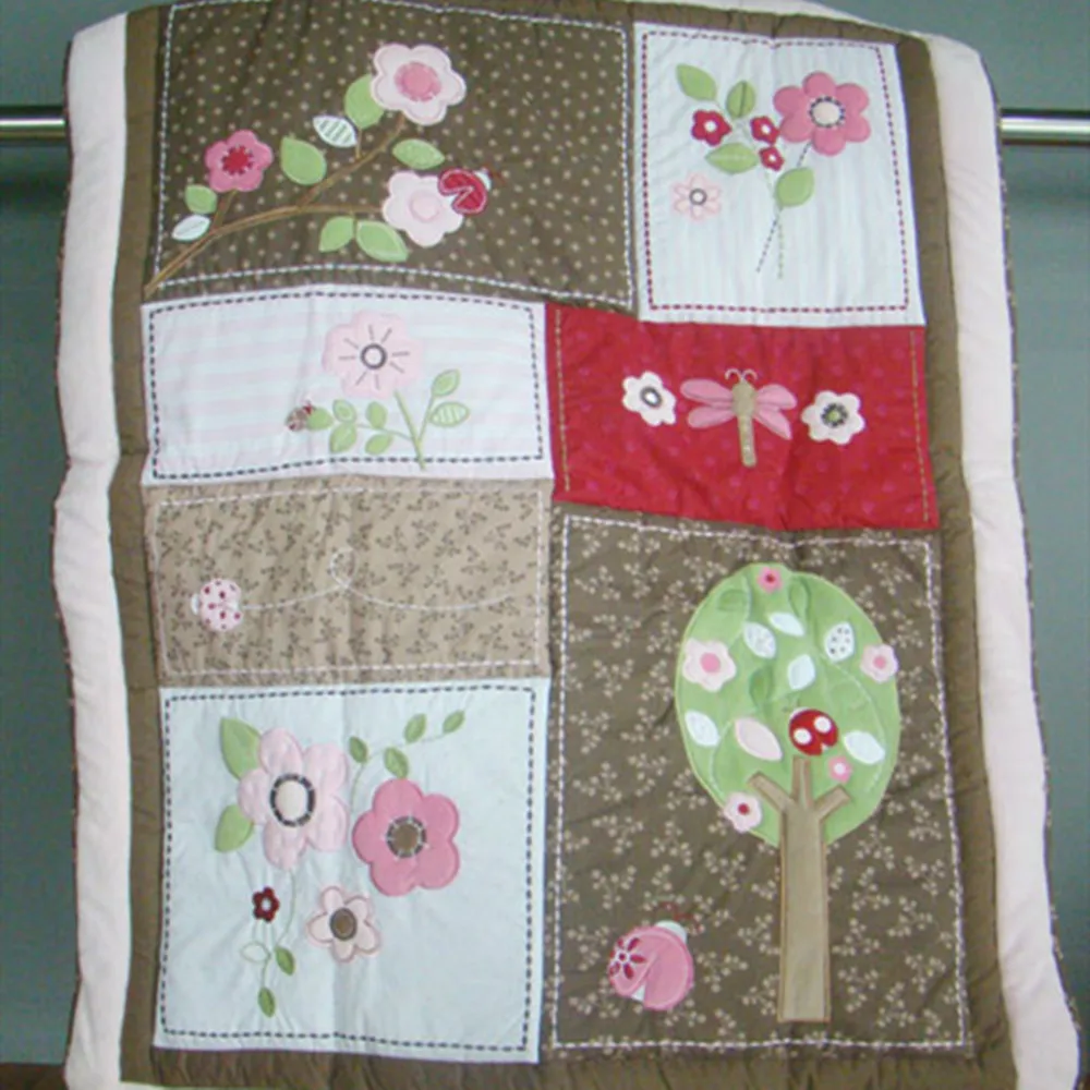 Комплект постельного белья для детской кроватки из 7 предметов 100% хлопка с 3D