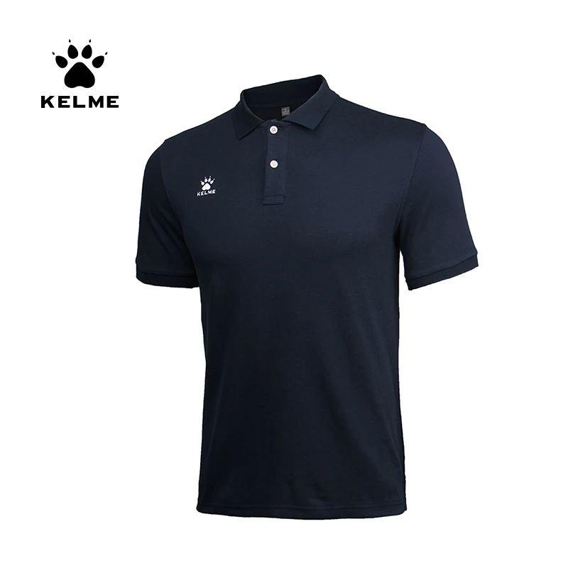 Мужская футболка поло KELME летняя хлопковая для бега повседневные топы с