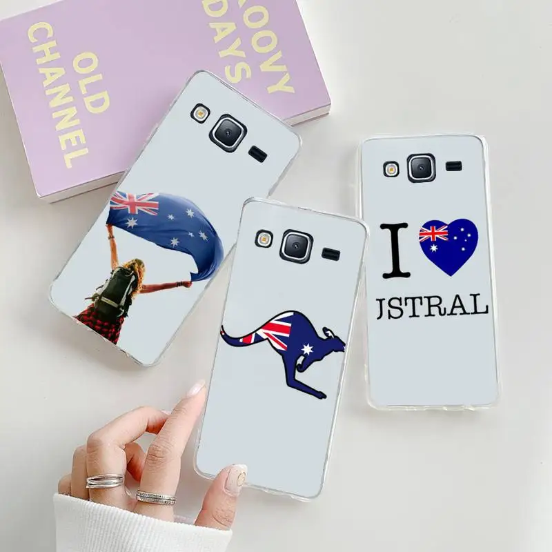 

Australian flag Phone Case Transparent For Samsung Galaxy S Note 8 9 11 20 10 Pro E LITE P Plus A81