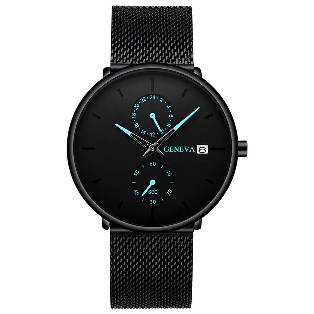 

Pop Minimalist Women Fashion Ultra Thin Waterproof Watches Simple Men Business Silicone Steel Mesh Belt Quartz Casual Watch Gift