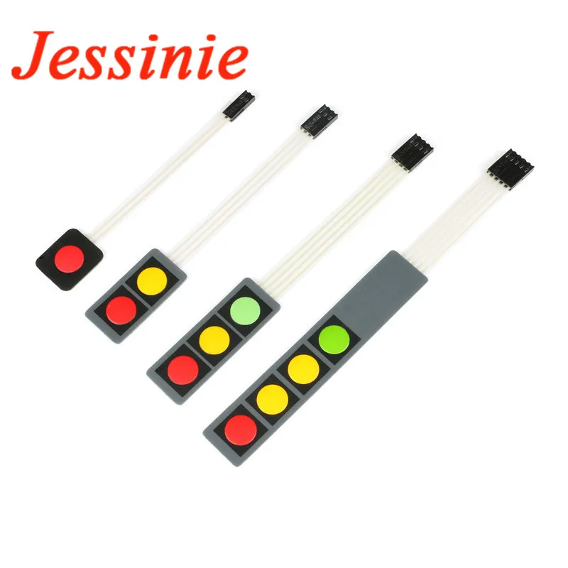 2 шт. кнопочный мембранный переключатель клавиатуры 1x2 1x3 1x4 матричный массив