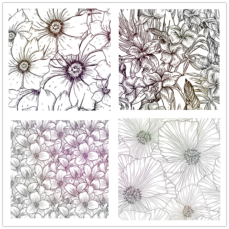 

14x14cm Stamen Clear Stamps Transparent Seal Silicone Seal TPR Christmas Wedding Roller Stamps DIY Scrapbook Album Card