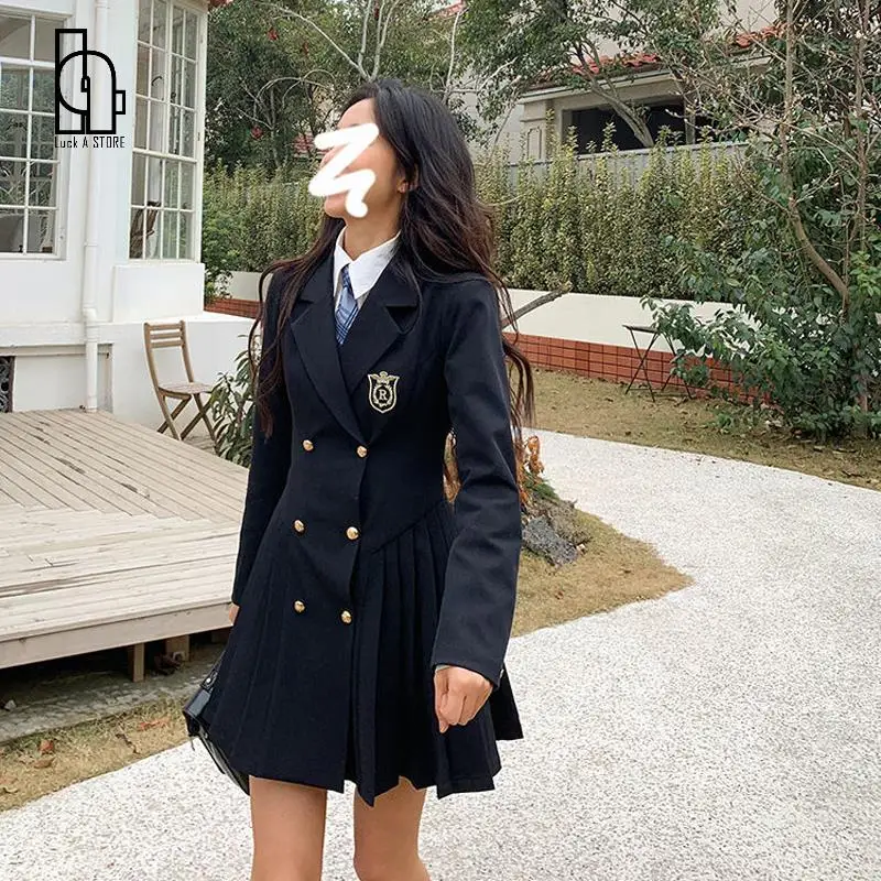 Женский блейзер-трапеция Luck A Осеннее клетчатое платье женское двубортное в