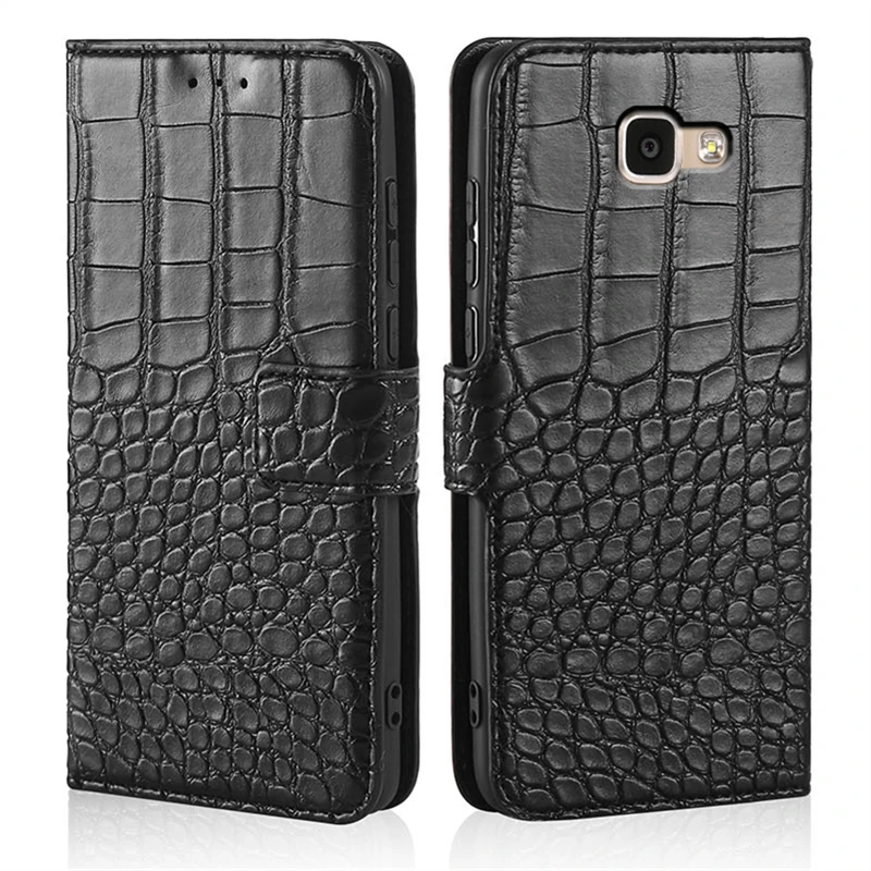 

Samsung A5 2017 Case Crocodile texture leather flip Case For Samsung Galaxy A5 2017 A5200 A520 A520F Cover Case with card slot