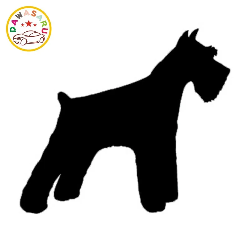Автомобильная наклейка Schnauzer собака мультяшная автомобильный чехол царапина