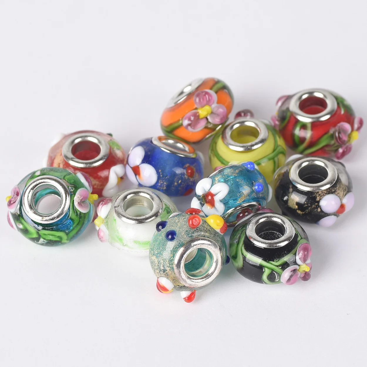 5 шт. бусины из муранского стекла 15 Х9 мм | Украшения и аксессуары