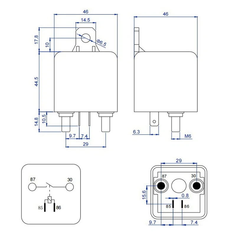 Battery Isolator Relay 12V 4-Pin WM686 Start Car ON/OFF Switch Normally Open RL/280 200A |