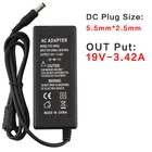 Универсальный адаптер 19 в А источник питания зарядное устройство для ноутбука адаптер переменного тока 19 в источник питания постоянного тока 19 в вольт вилка для ЕС США зарядное устройство для ноутбука
