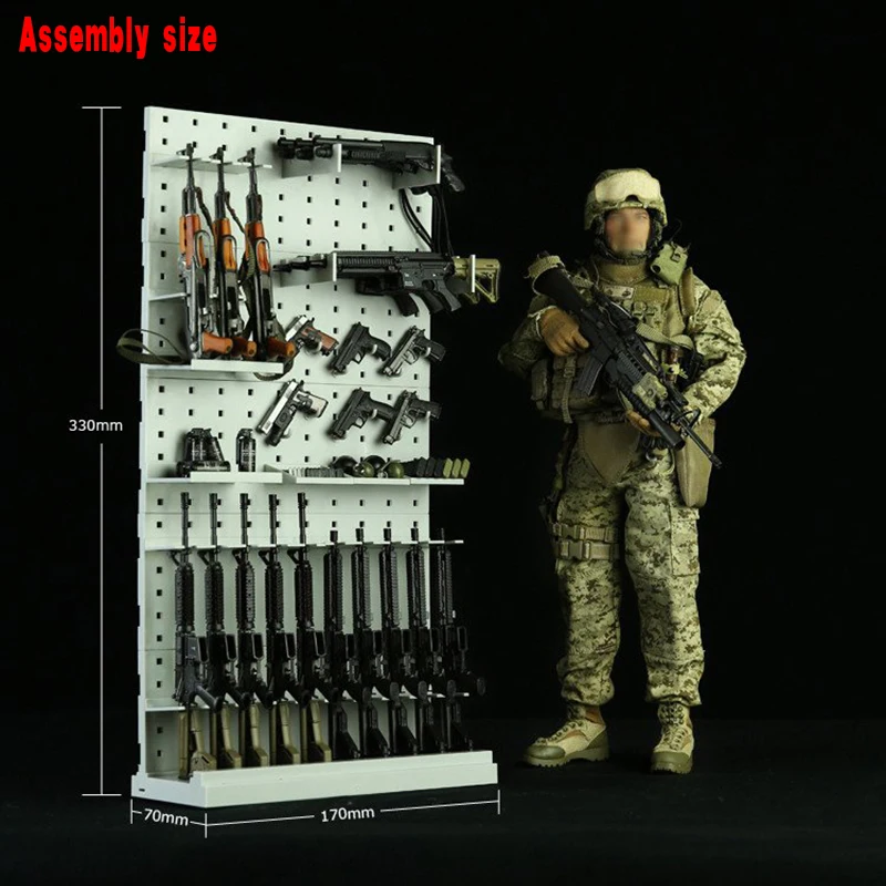 1/6 масштаб 002 стенная стойка для оружия модульной конструкции (оружие не входит в