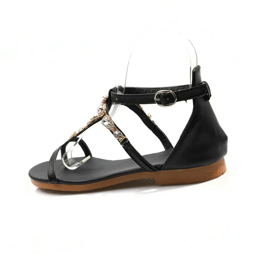 Женские сандалии из искусственной кожи на низком квадратном каблуке размеры 34-43 |