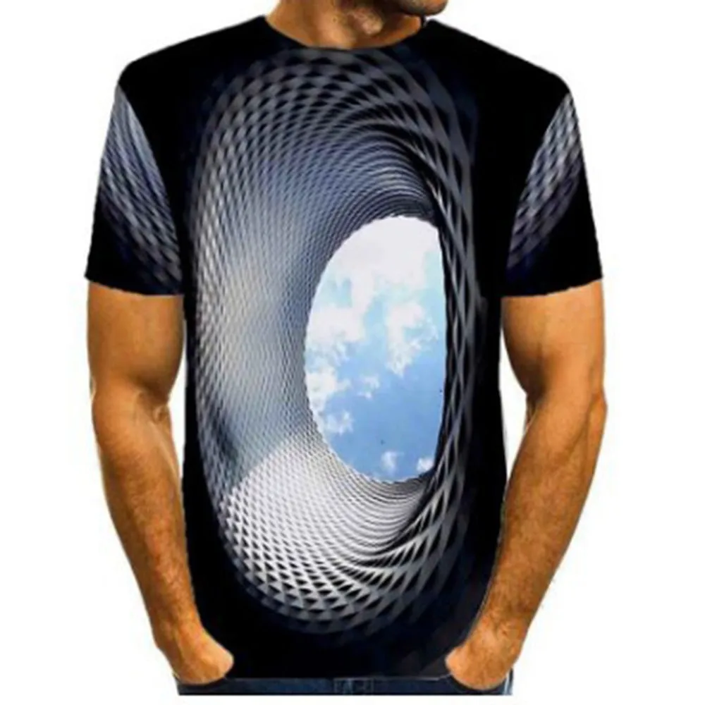 

Fashion Summer Men's T-Shirts 3D Printed Crew Neck Tees Tops Short Sleeve Casual T-Shirt Sport Muscle