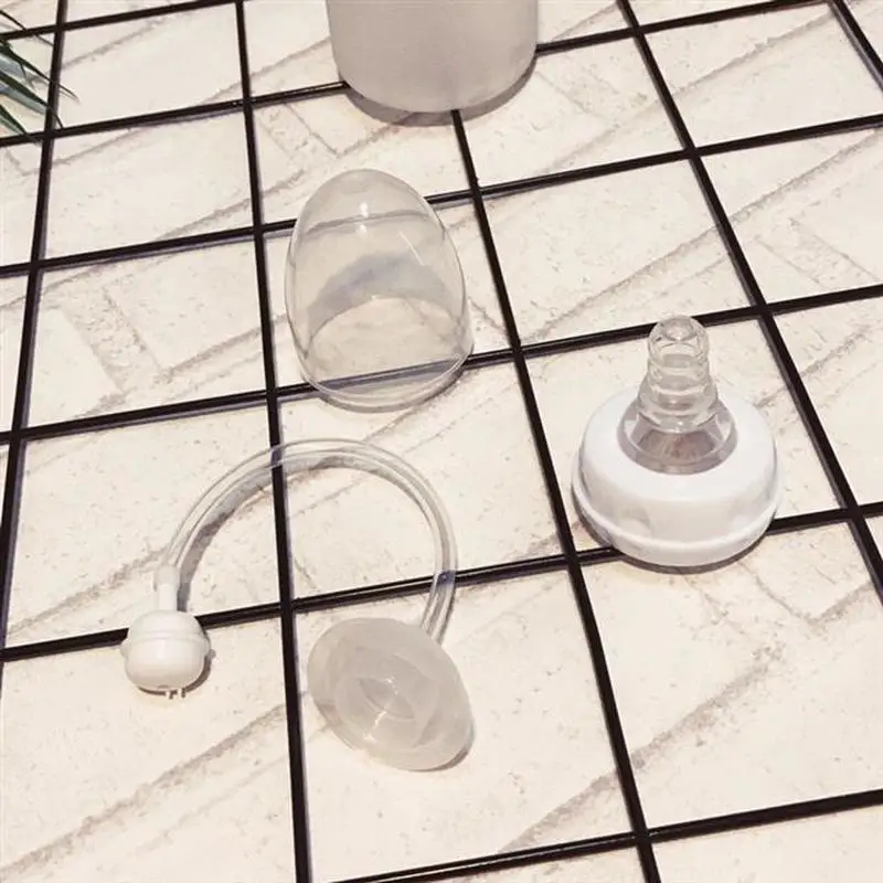 Glass Water Bottle Cute Pacifier Cup Straw Adult Creative Student Portable for Kids Bpa | Дом и сад