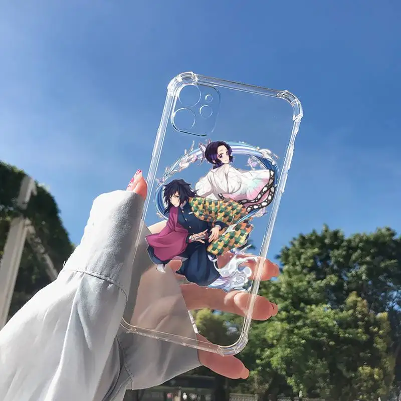 

Kimetsu No Yaiba Demon Slayer Anime Phone Case Transparent for Clear iPhone 11 12 8 7 6 6S XS MAX Plus X 5S SE 2020 XR mini pro
