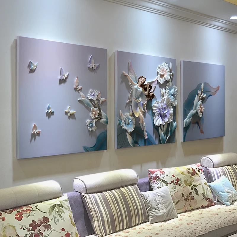 

Фон для дивана, настенная живопись, современное минималистичное украшение для гостиной, трехмерная картина в скандинавском стиле