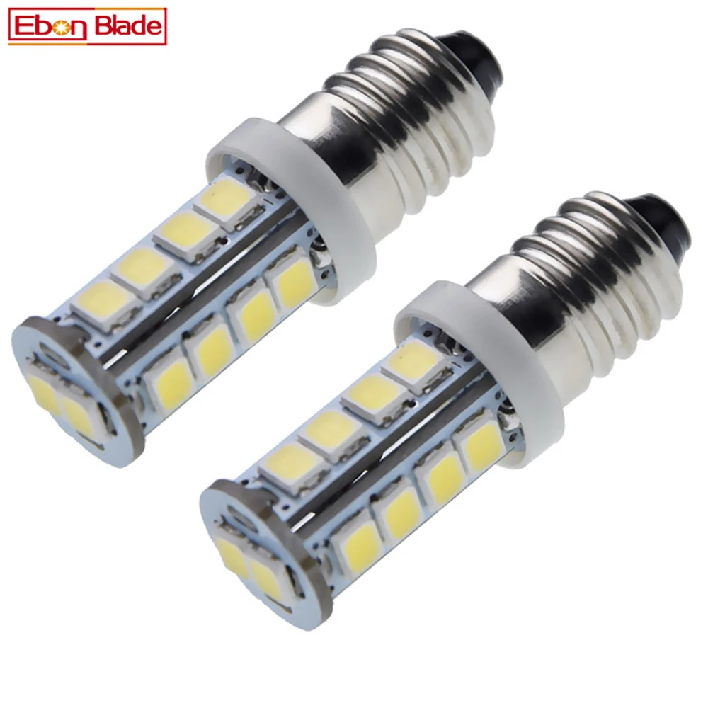 2 шт. E10 светодиодный лампы 18SMD обновления винта 6V 12V 24V DC миниатюрный светильник