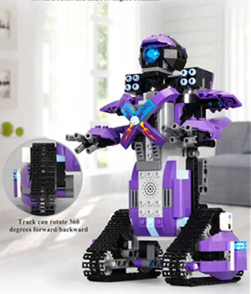 Робот-конструктор DIY сборщик робот приложение Двойной режим беспроводной пульт