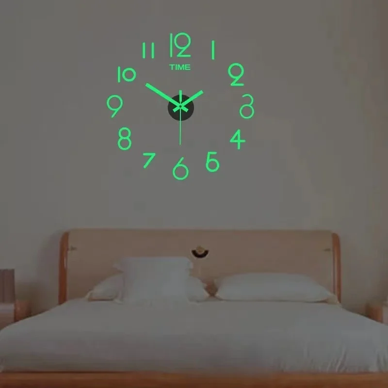 Светящиеся Настенные часы светящиеся большие подвесные 100 см цифровые бесшумные