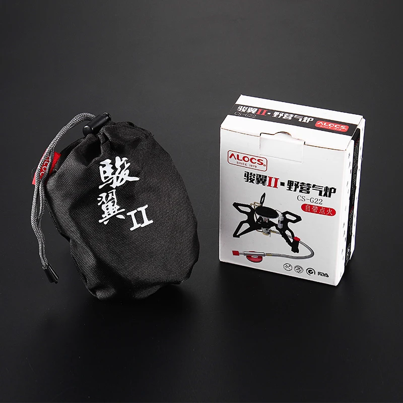 Компактная портативная газовая плита ALOCS CS-G22 для кемпинга пикника | Спорт и