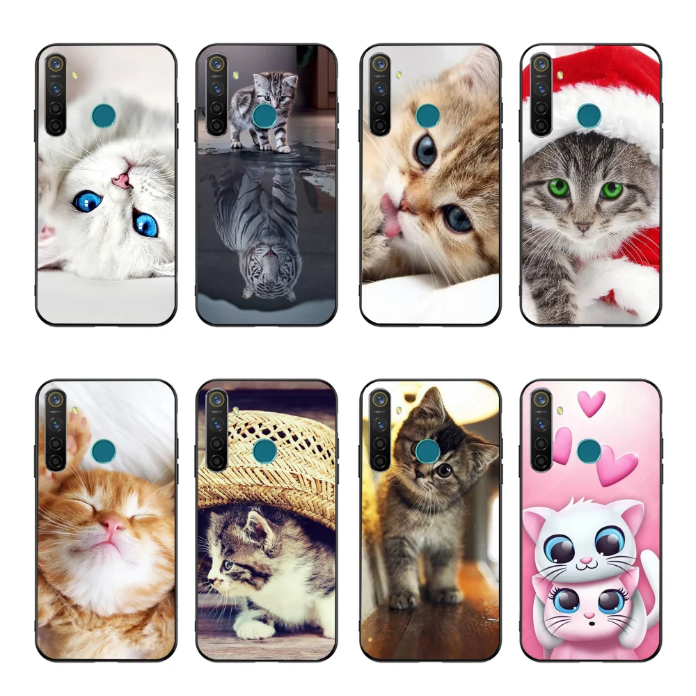 

NBDRUICAI Cute Pet Cat DIY Luxury Phone Case For OPPO Realme 5 3 2 Pro F7 F9 F11 F3 RENO Cover