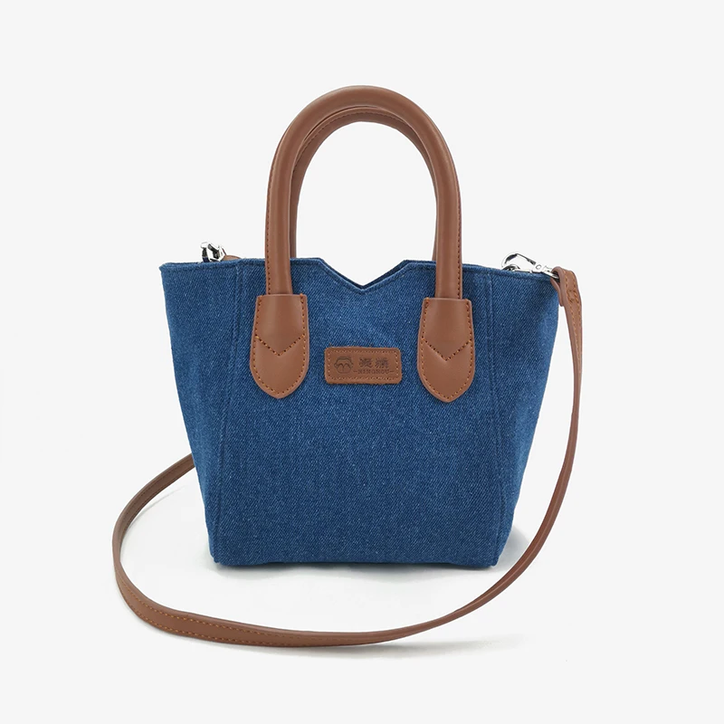 

2021 New Mini Handbag women's messenger carrying canvas bag square bag carrying mobile phone zero wallet Mini Tote Bag