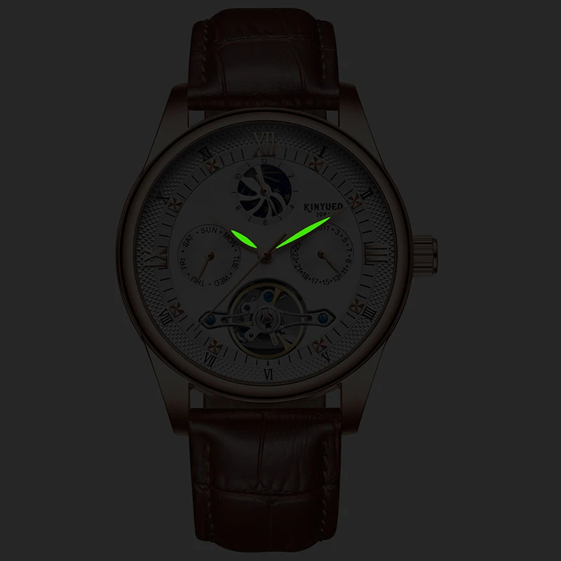 

relogio masculino business Automatic man watch luminous fashion classic Stainless steel genuine leather Mechanical watch for man