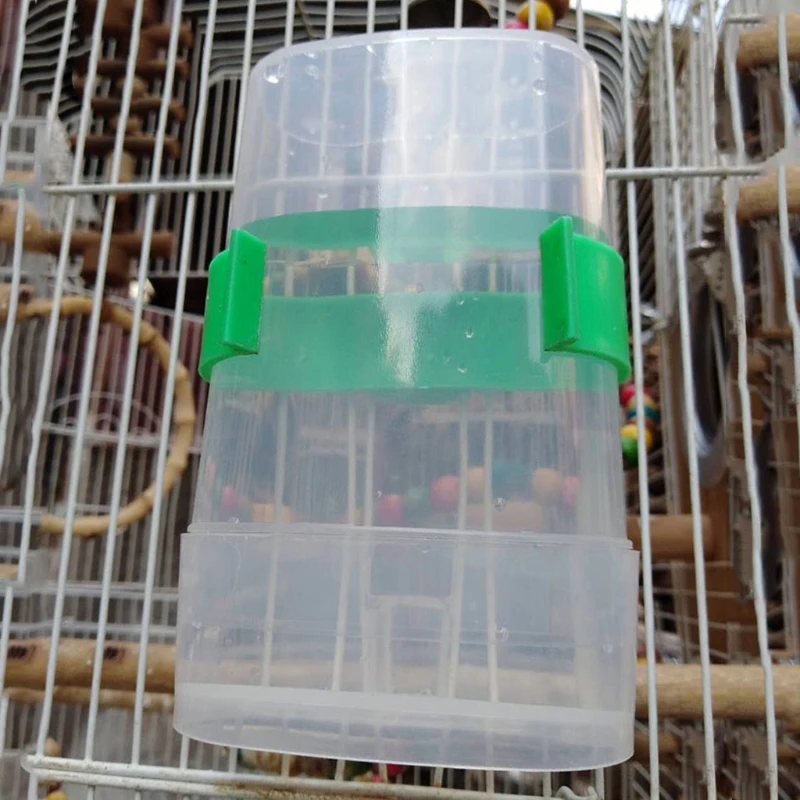 

Bird Feeder Food Water Feeding Automatic Drinker Parrot Pet Dispenser Cage Clip K3NA