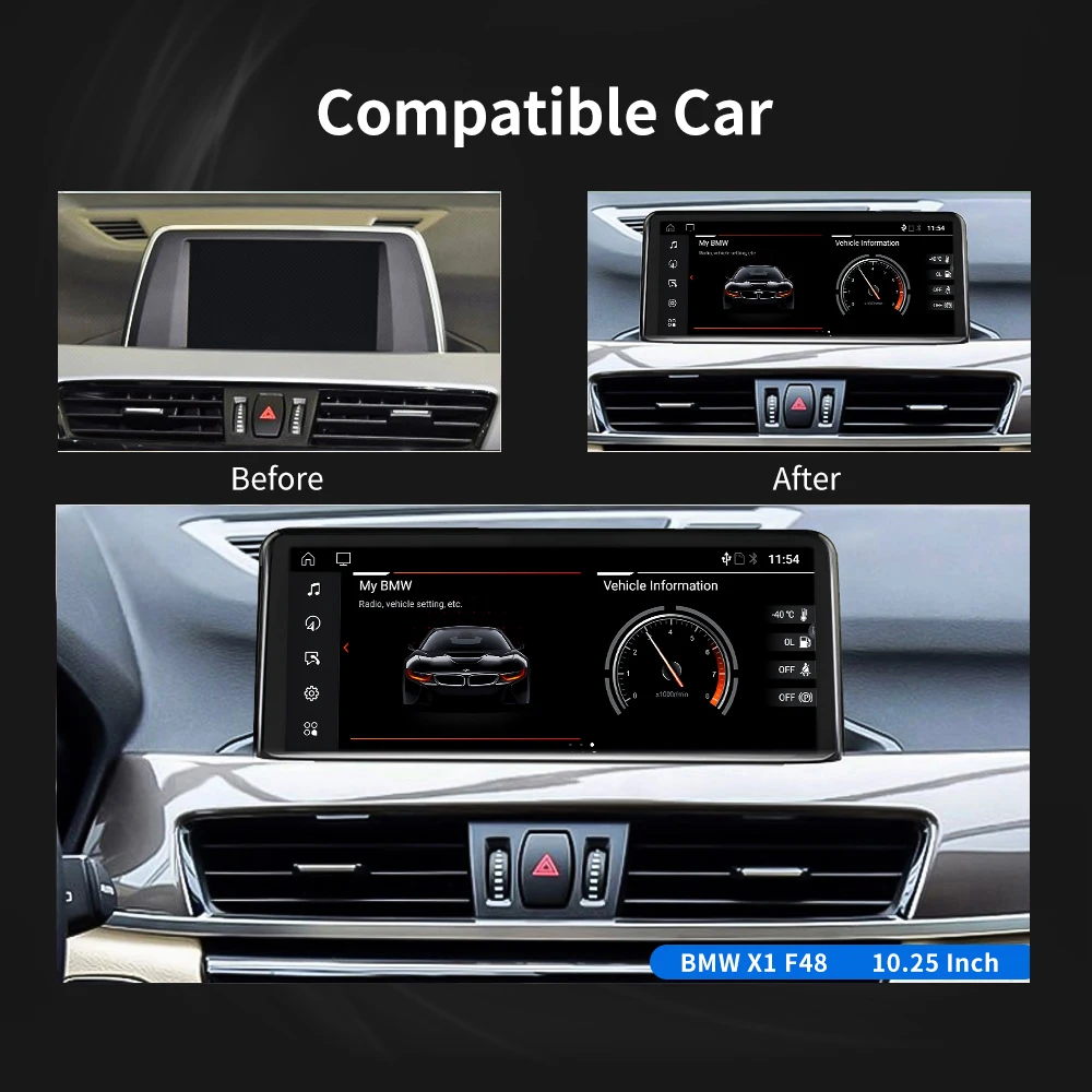Автомобильная система Android 10 сенсорный экран IPS для BMW X1 F48 2016-2019 Google Mirror Link BT SWC WIFI 2 +
