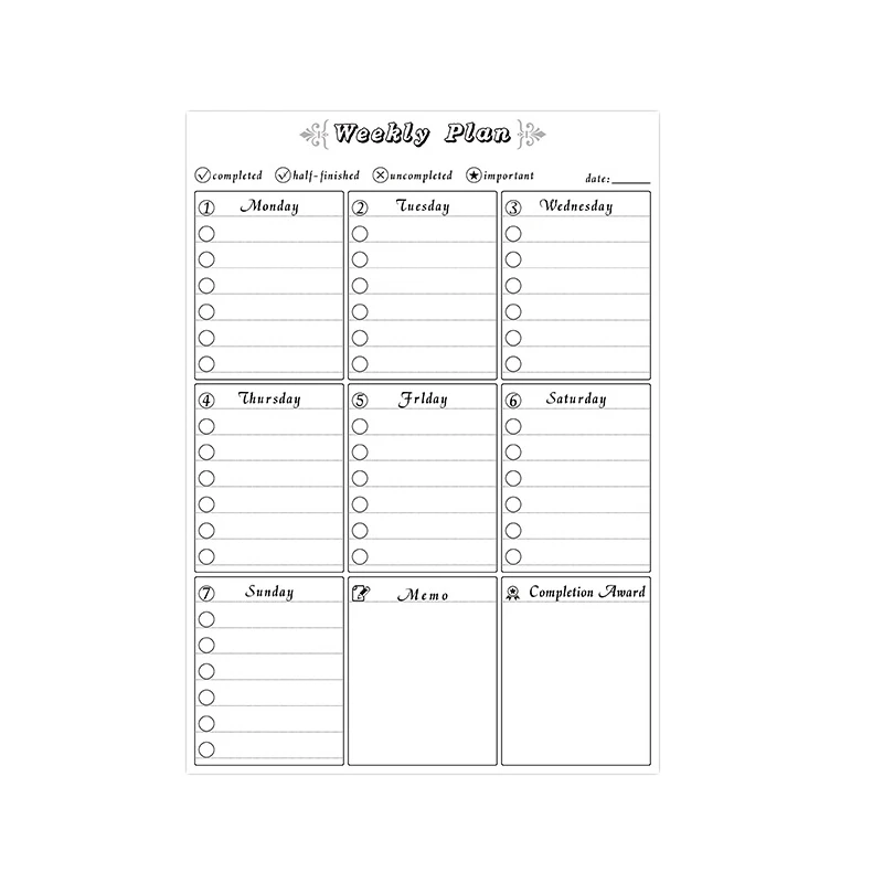 

Съемная доска Маркерная Доска магниты на холодильник To-Do List на каждый день для планирования расписания магнитная доска