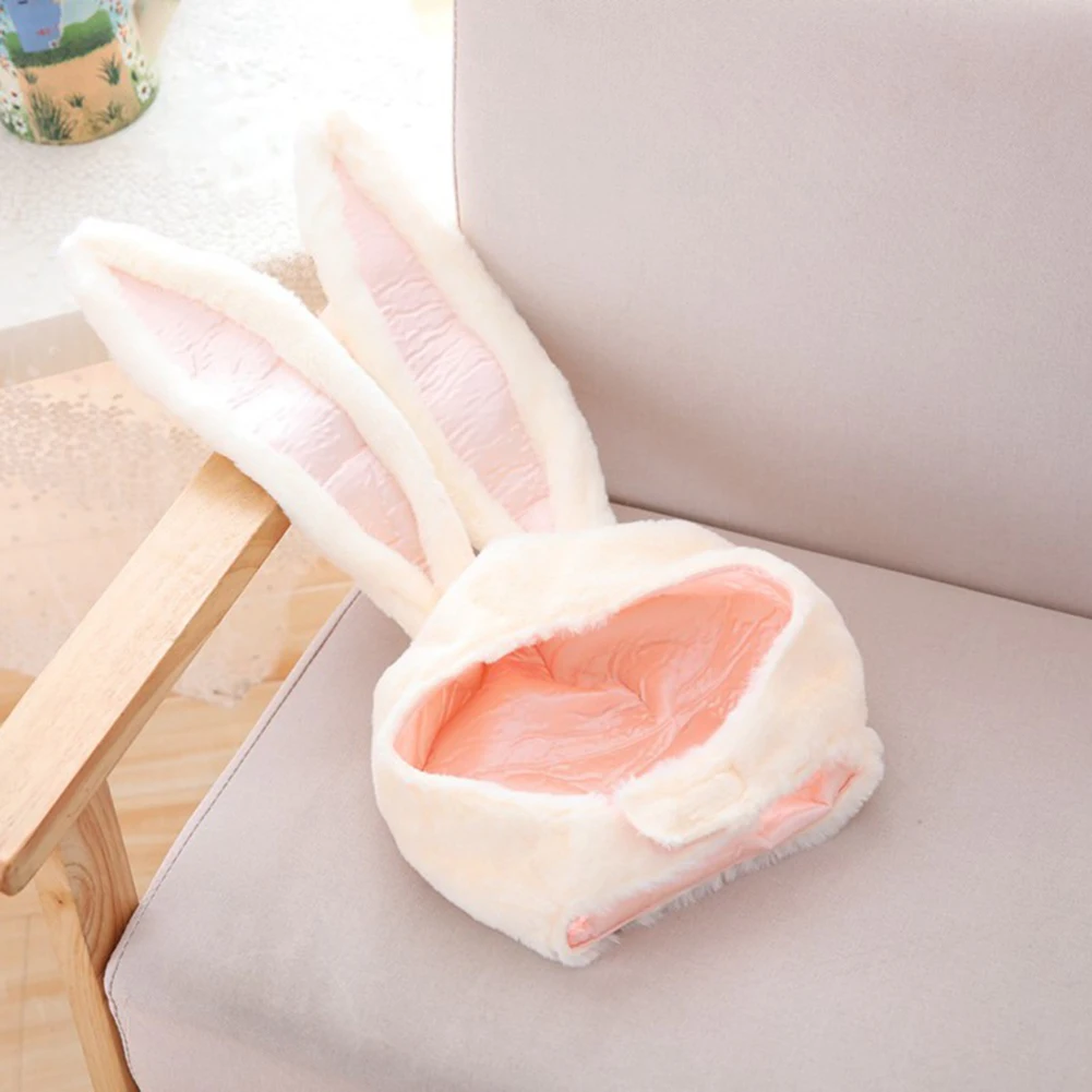 

Cute Girls Hat Plush Rabbit Bunny Ears Hat Earflap Cap Head Warmer Photo Supplies Hat with earflaps bunny hat Headgear Hats