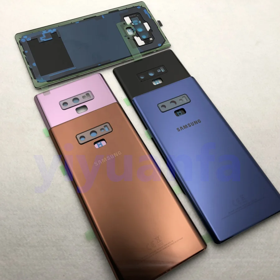 Оригинальная задняя крышка батарейного отсека Стеклянная Дверь Корпус Замена +