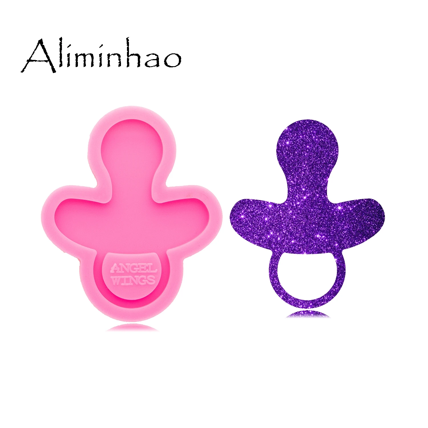 DY0296 Shiny Baby bottle Keychain Silicone Mold - Crafts Epoxy - Fondant Sugar Craft Resin Molds - DIY Jewelry Mold