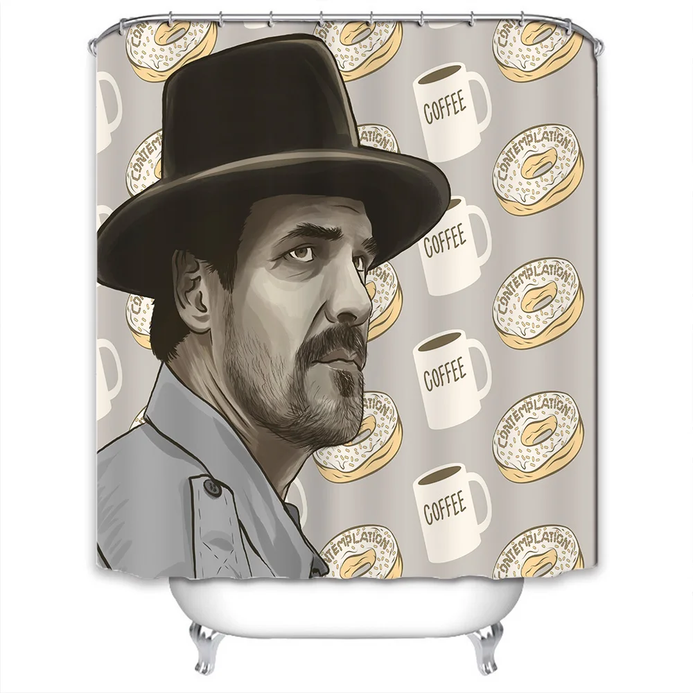 Мультяшная занавеска для душа s RAM ванной водонепроницаемая Полиэстеровая