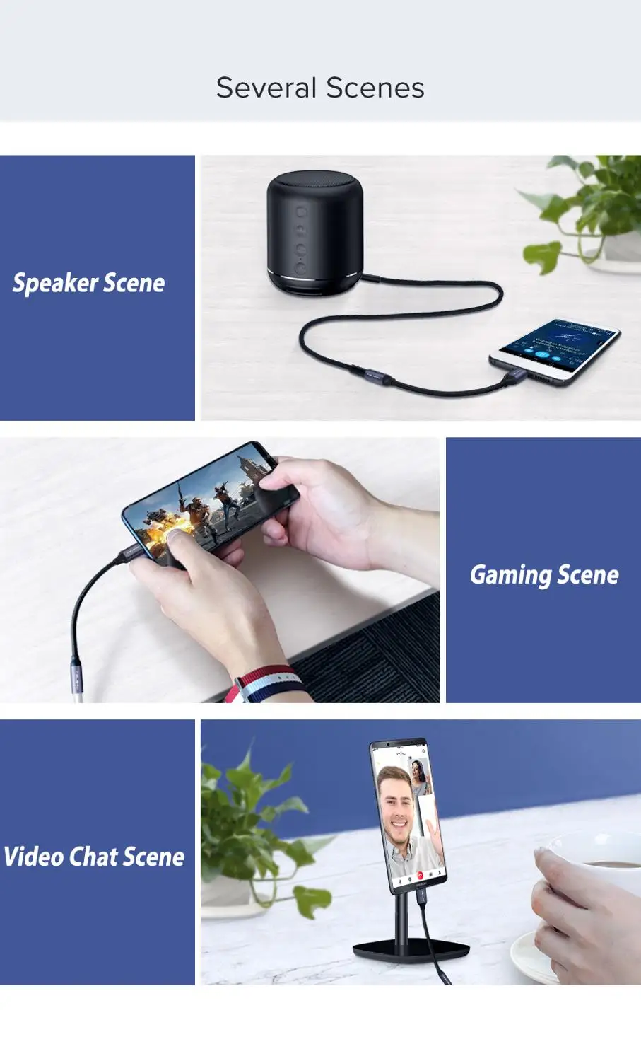 Разъем для наушников Usb type c 3 5 мм аудиокабель aux usb 1 Type C аудиоразъем AUX Samsung Huawei Xiaomi