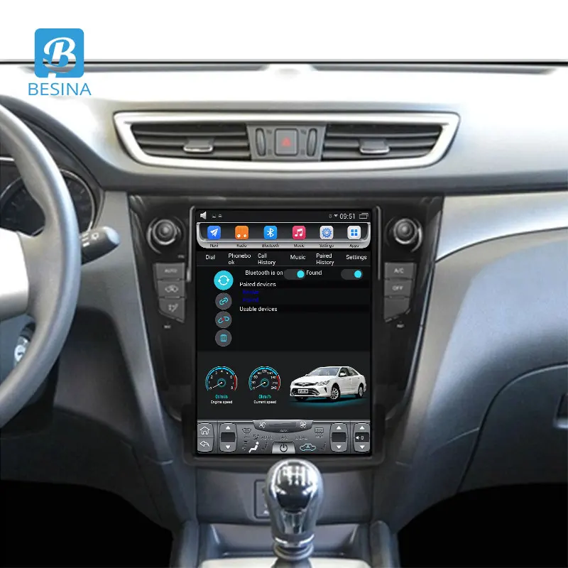 Автомобильный мультимедийный плеер Besina 12 1 дюйма Android 9 Wi-Fi GPS Navi 4 Гб + 64 ГБ |