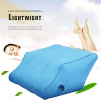 inflatable pillow wedge foot rest portable travel car leg pillow raiser pillow cushion air pump sleeping elder footrest pillow