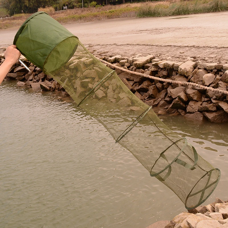 5 слоев Складная рыболовная корзина сетной ковш для рыбалки рыболовные