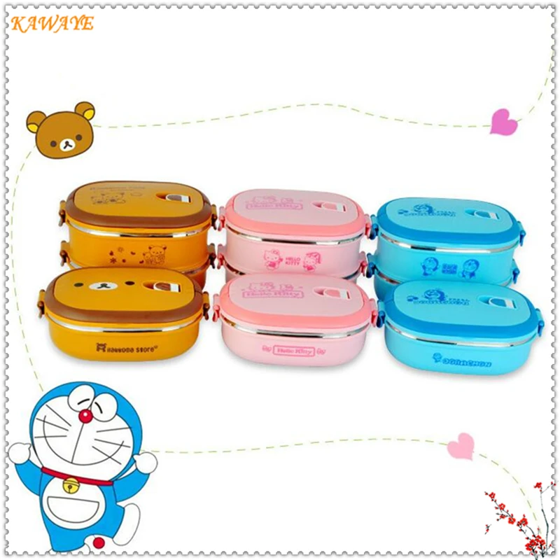 1 Набор изоляционный Ланч бокс Jingle cat easy bear мультяшный бэнто Многофункциональный