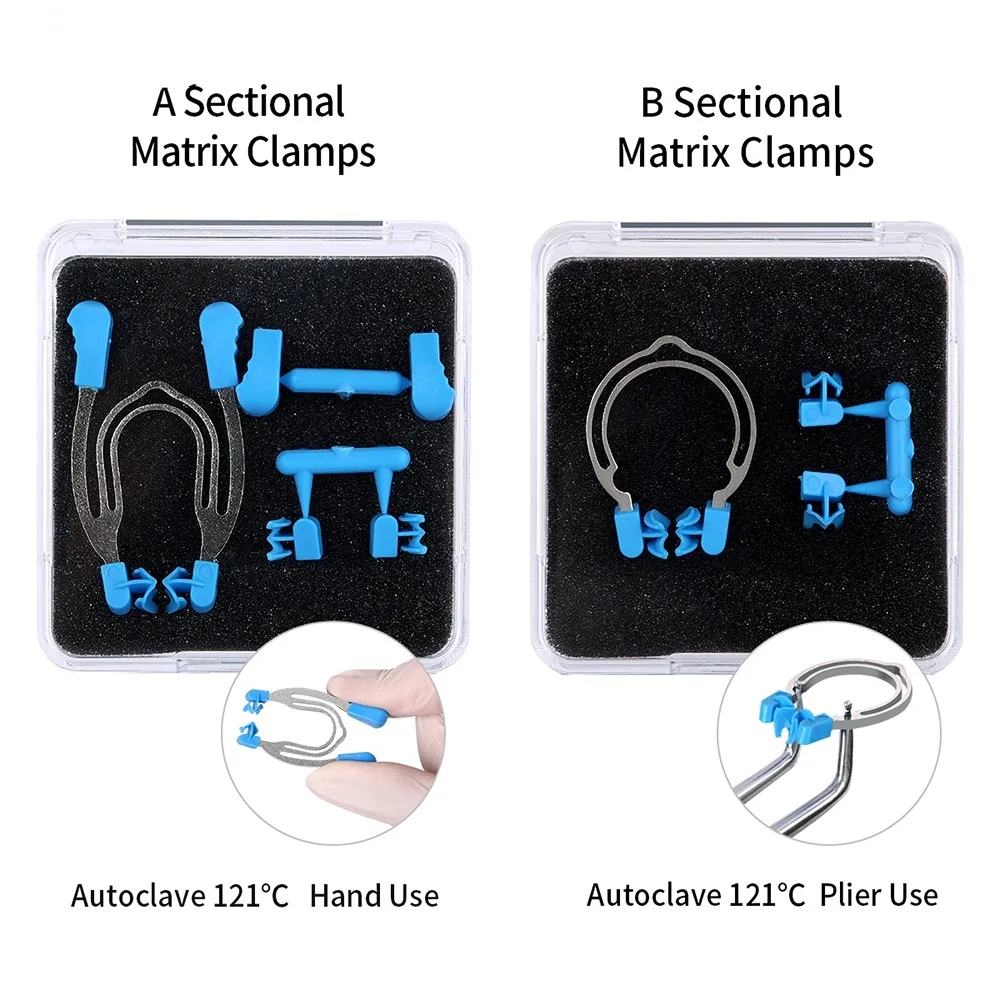 

Dental Sectional Contoured Matrix Clip Matrices Clamps Wedges Dentist Newest Type Plier Dentistry Tools