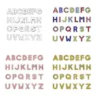 130 шт. 10 мм Полная Стразы Слайд буквы DIY Ювелирные изделия сплав цинка Английский алфавит цвета розового золота подходит для 10 мм браслета